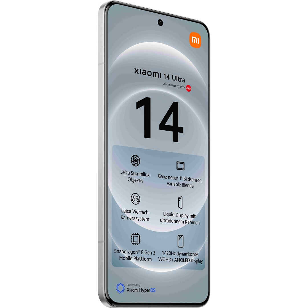 Mobilais tālrunis Xiaomi 14 Ultra 5G DS 16/512GB White (TKOXAOSZA0831) - foto 3