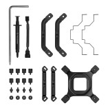 Procesoru dzesētājs DeepCool AK500 Digital Black (R-AK500-BKADMN-G)