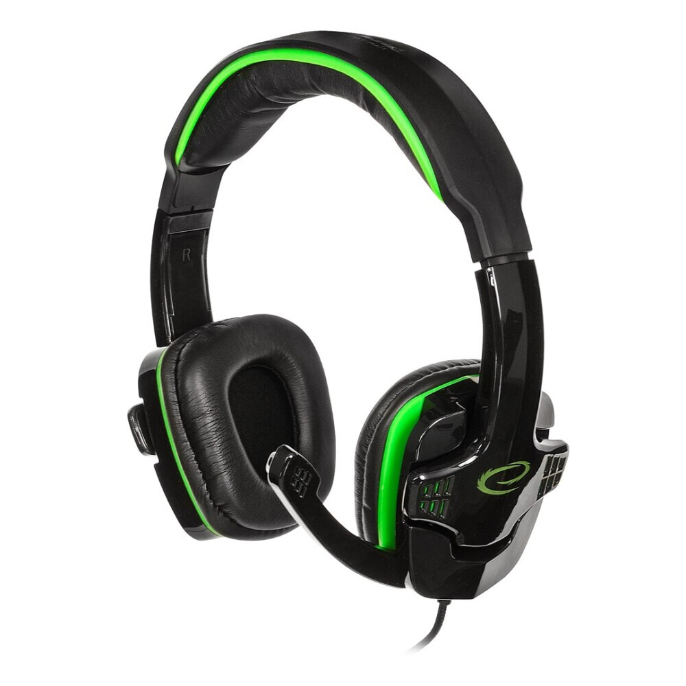 Austiņas Esperanza EGH310G Black, Green (EGH310G)