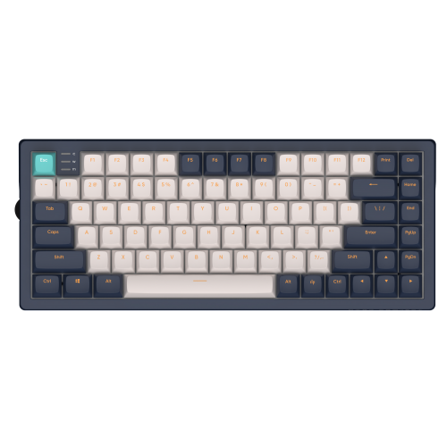 Clavier Dark Project KD83A Blue-White, G3MS Sapphire Switch, US (DPP83_GSH_NAVY_ANSI_EN)