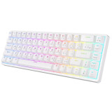 Clavier ROYAL KLUDGE RK68 White, Red Switch, US (RK68-W-R)