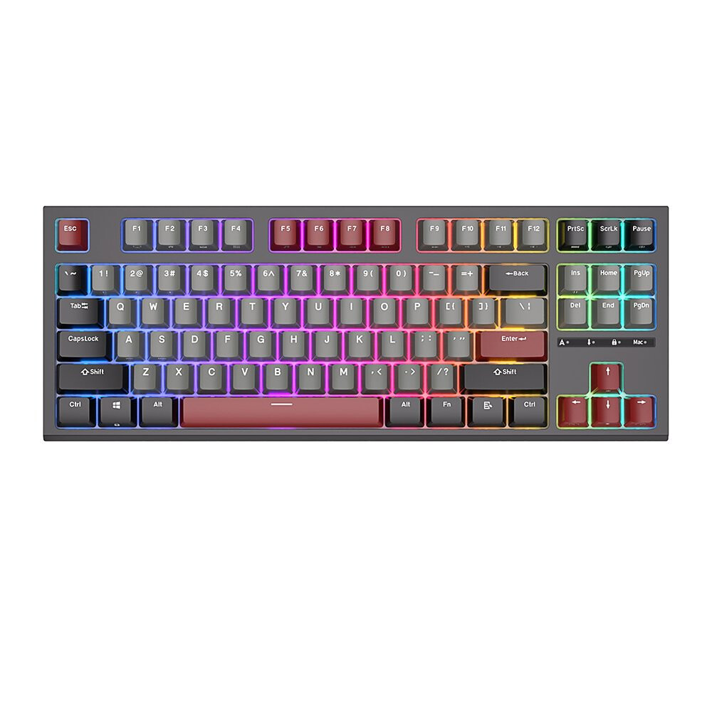Tastatūra ROYAL KLUDGE RKR87 Black, Red Switch, US (RKR87-B-R)