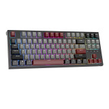 Clavier ROYAL KLUDGE RKR87 Black, Red Switch, US (RKR87-B-R)