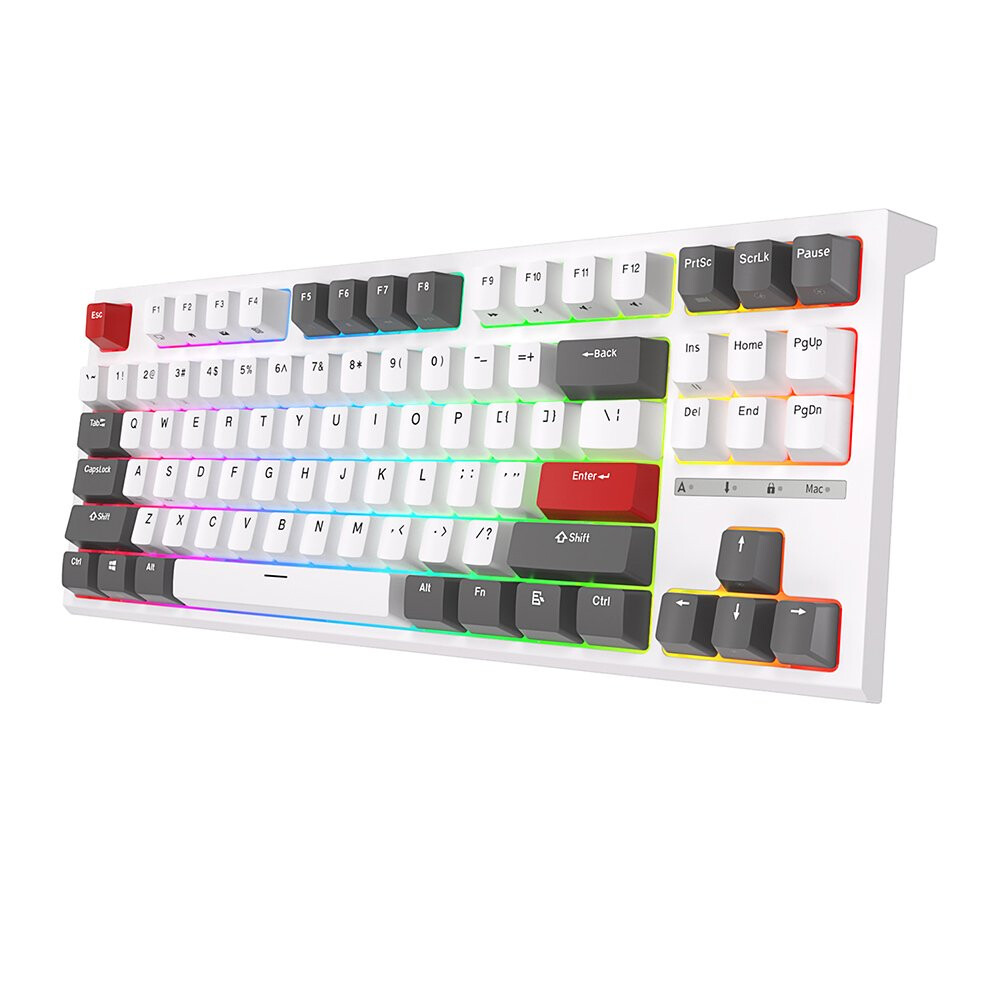 Tastatūra ROYAL KLUDGE RKR87 White, Red Switch, US (RKR87-W-R) - foto 2