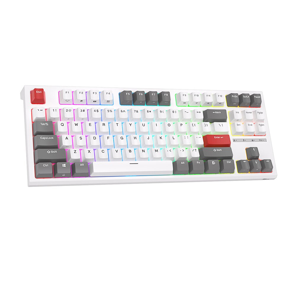 Tastatūra ROYAL KLUDGE RKR87 White, Red Switch, US (RKR87-W-R) - foto 3