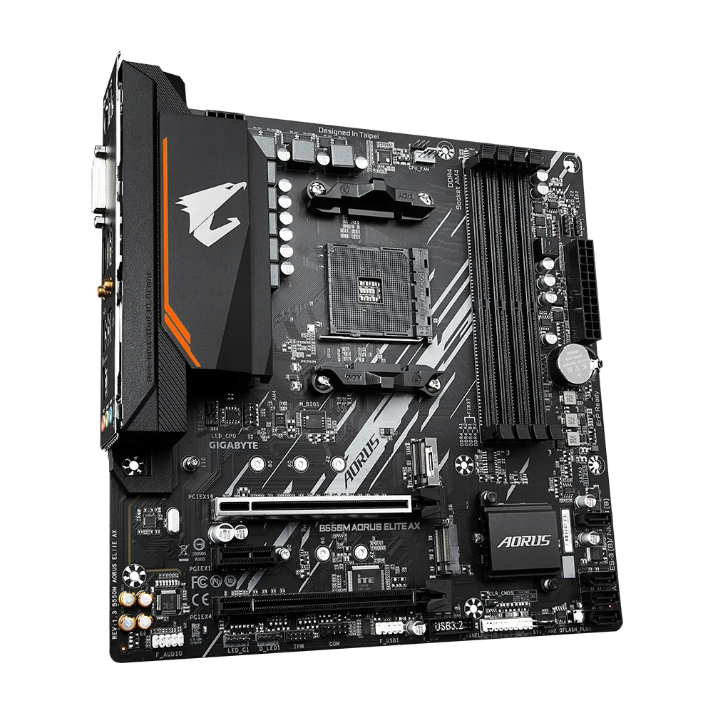 Pamatplate GIGABYTE B550M AORUS ELITE AX (B550M AORUS ELITE AX) - foto 2