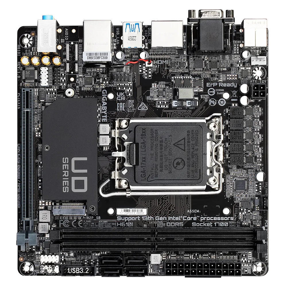 Pamatplate GIGABYTE H610I LGA1700 (H610I) - foto 4