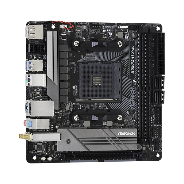 Pamatplate ASRock B550M-ITX/AC (B550M-ITX/AC) - foto 4