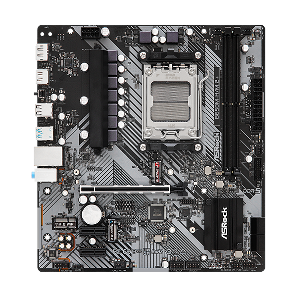 Pamatplate ASRock B650 B650M-H/M.2+ Black (90-MXBMS0-A0UAYZ) - foto 2