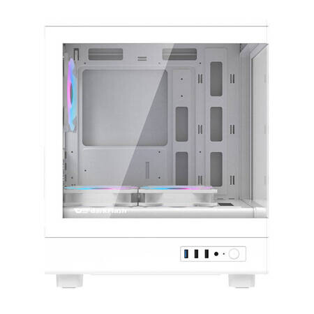 Boitiers PC Darkflash DB330M Mini tower white + 3 ARGB fans (DB330M White) - photo 3