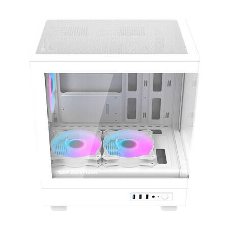 Boitiers PC Darkflash DB330M Mini tower white + 3 ARGB fans (DB330M White) - photo 5