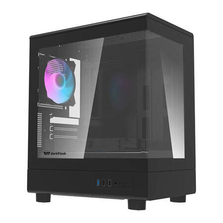 Boitiers PC Darkflash DB330M Mini tower + 3 aRGB fans black (DB330M Black)