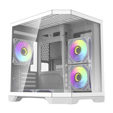 Boitiers PC Darkflash FT350 Mini Tower + 5 aRGB fans white (FT350 White)