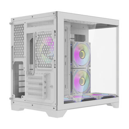Boitiers PC Darkflash FT418 Mini Tower + 6 aRGB fans white (FT418 White) - photo 6