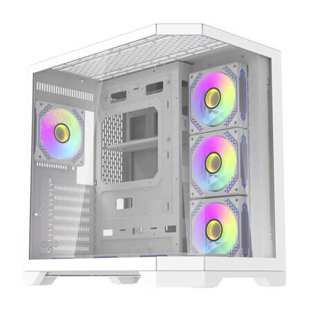 Boitiers PC Darkflash FT418 PRO Middle Tower + 7 aRGB fans white (FT418 PRO White)