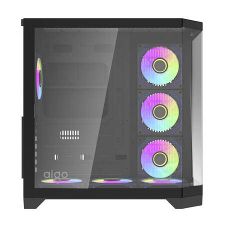 Boitiers PC Darkflash FT418 PRO Middle Tower + 7 aRGB fans black (FT418 PRO Black) - photo 2