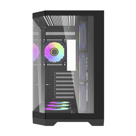 Boitiers PC Darkflash FT418 PRO Middle Tower + 7 aRGB fans black (FT418 PRO Black) - photo 4