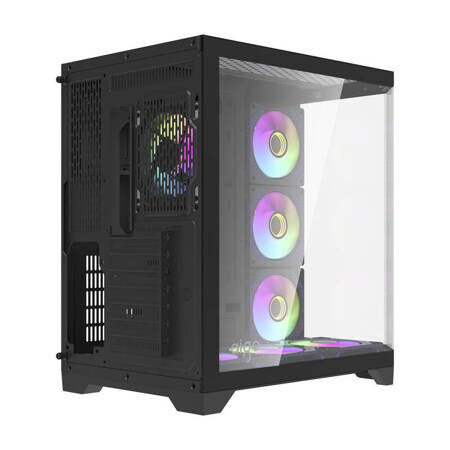 Boitiers PC Darkflash FT418 PRO Middle Tower + 7 aRGB fans black (FT418 PRO Black) - photo 6