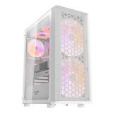 Datoru korpuss Darkflash DK360 Middle Tower white + 3 ARGB fans (DK360 White + 4 fans)