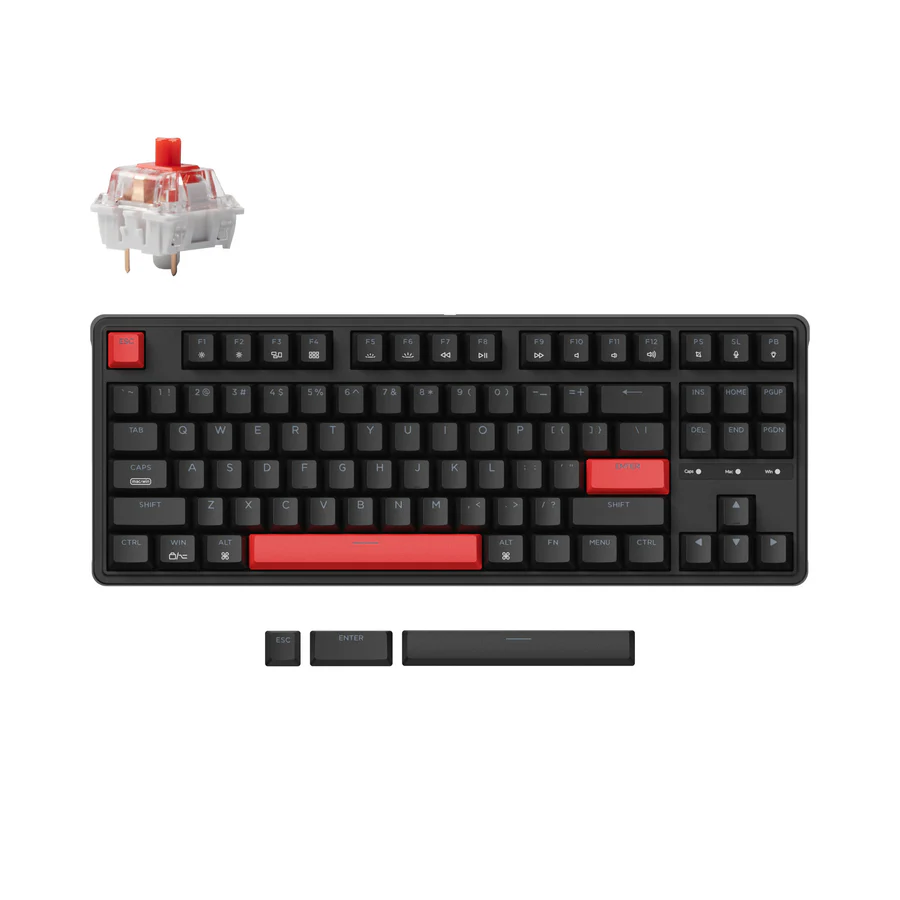 Keyboard Keychron C3 Pro Red ENG Black (C3P-A1)