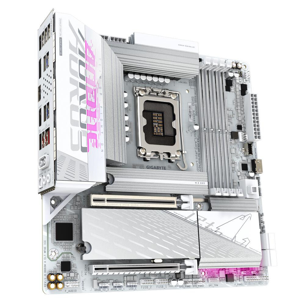 Motherboard GIGABYTE B860M AORUS ELITE WIFI6E ICE (B860M A ELT WF6E ICE 1.0) - photo 3