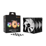 Case fan be quiet! LIGHT WINGS LX 120mm PWM 3-Pack Black (BL121)