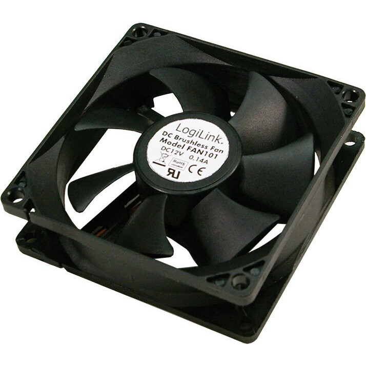 Korpusa dzesētājs Logilink FAN103 Black (FAN103)