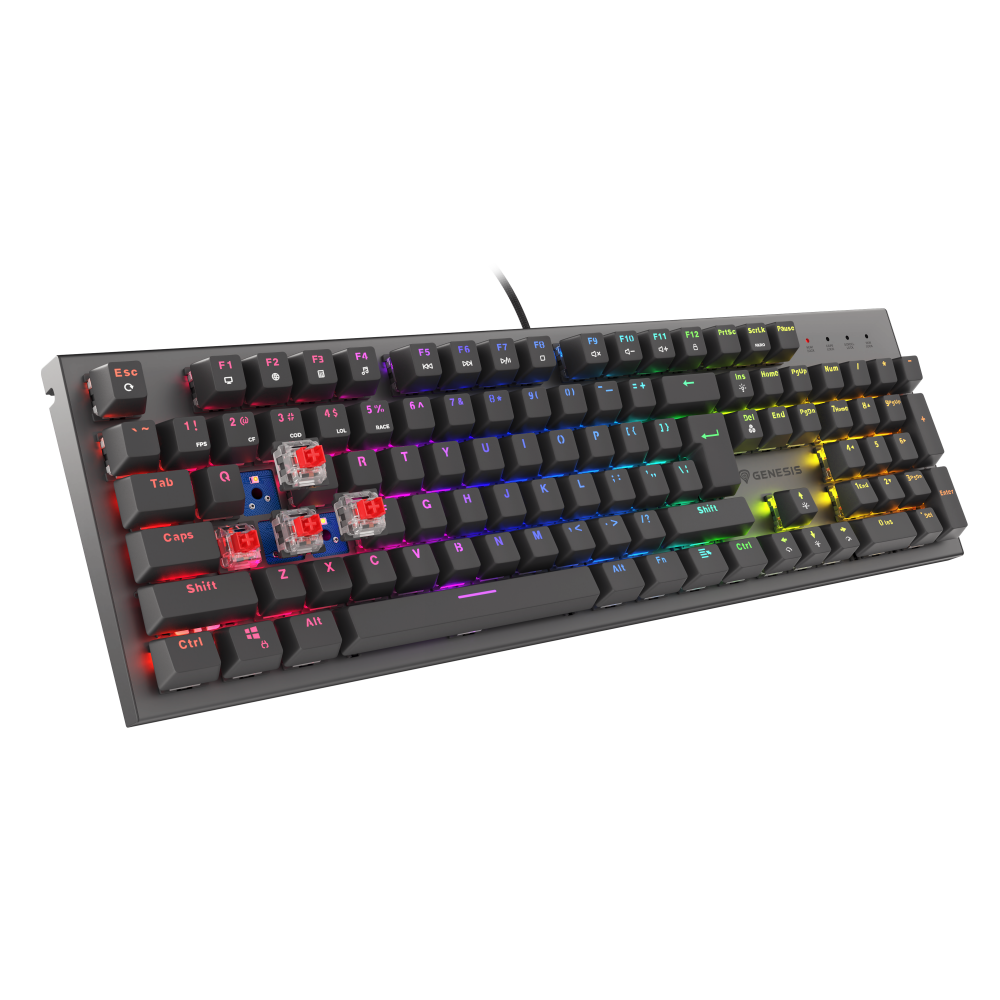 Tastatūra Genesis THOR 303 Black EN (NKG-1877) - foto 3