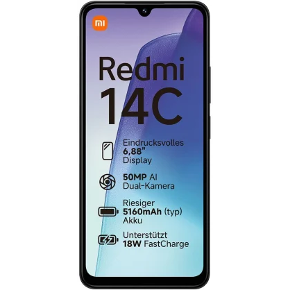 Mobilais tālrunis Xiaomi Redmi 14C 8/256GB Midnight Black (58585)