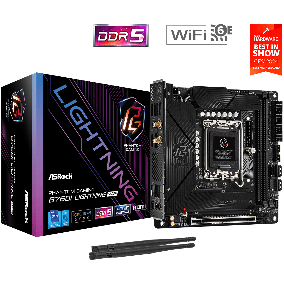 Pamatplate ASRock B760I LIGHTNING WIFI (B760I LIGHTNING WIFI) - foto 4