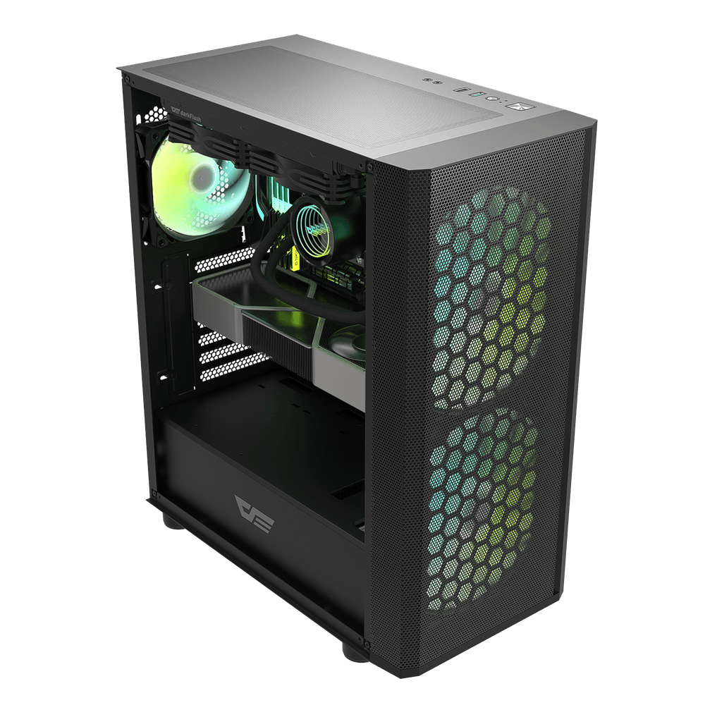 Datoru korpuss Darkflash DK360 (DK360 BLACK WITHOUT FAN) - foto 2