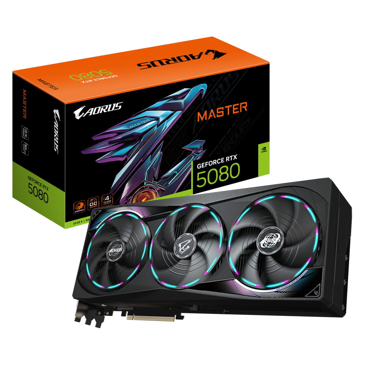 Videokarte Gigabyte GeForce RTX 5080 AORUS MASTER 16GB - GV-N5080AORUS M-16GD - foto 5