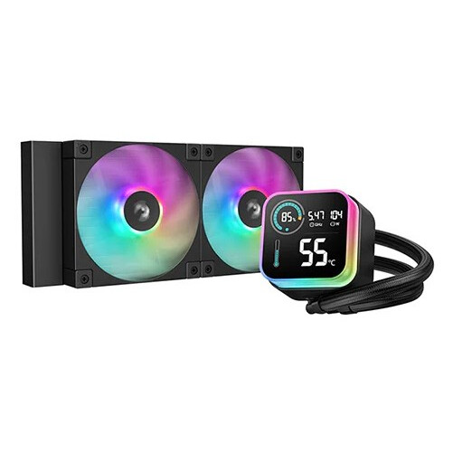 Procesoru dzesētaji DeepCool LQ240 Black (R-LQ240-BKLSMW-G-1)
