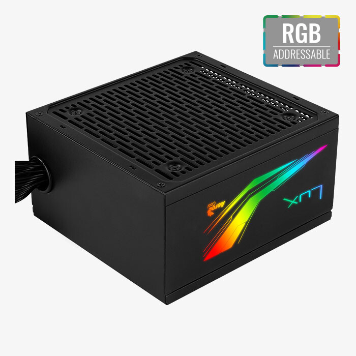 Barošanas bloks AeroCool AEROPGSLUXRGB-550 PSU ATX 550W - foto 3