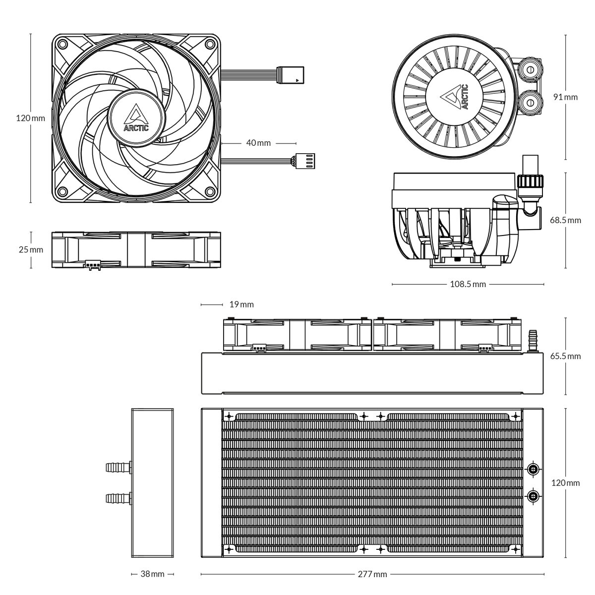 Procesoru dzesētaji ARCTIC Liquid Freezer III 240 A-RGB (ACFRE00150A) - foto 11
