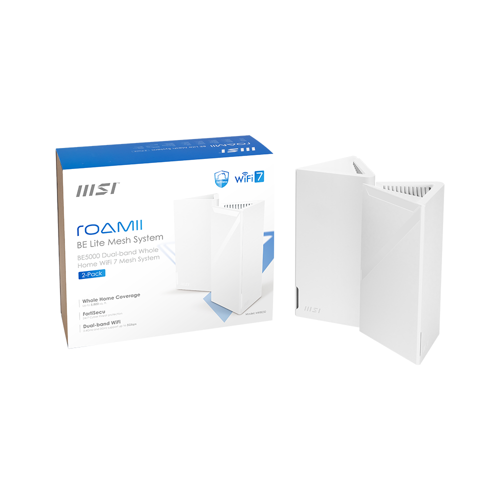 Wi-Fi Mesh sistēma MSI Roamii BE Lite Mesh System 1-pack (302-8ZD20EE-000) - foto 6