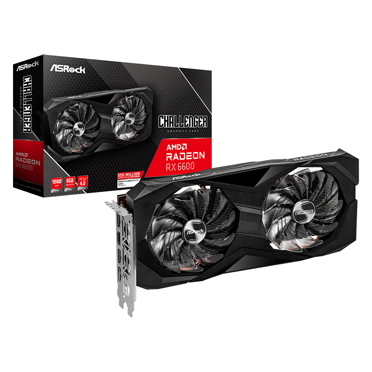 Videokarte Asrock Challenger Radeon RX 6600 8 GB GDDR6 - RX6600 CLD 8G - foto 4