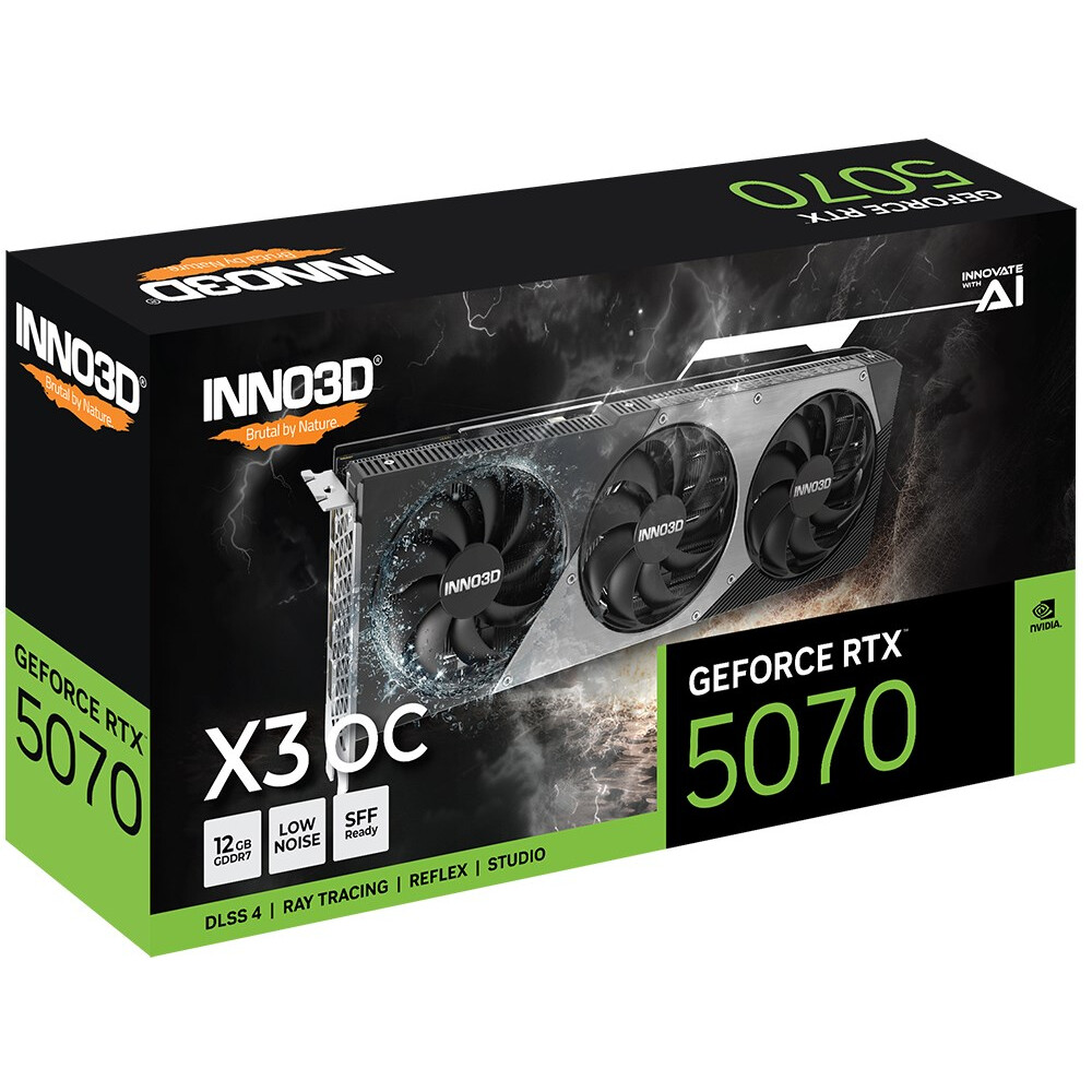 Video card Inno3D GeForce RTX 5070 X3 OC 12GB GDDR7 (N50703-12D7X-195064L) - photo 2
