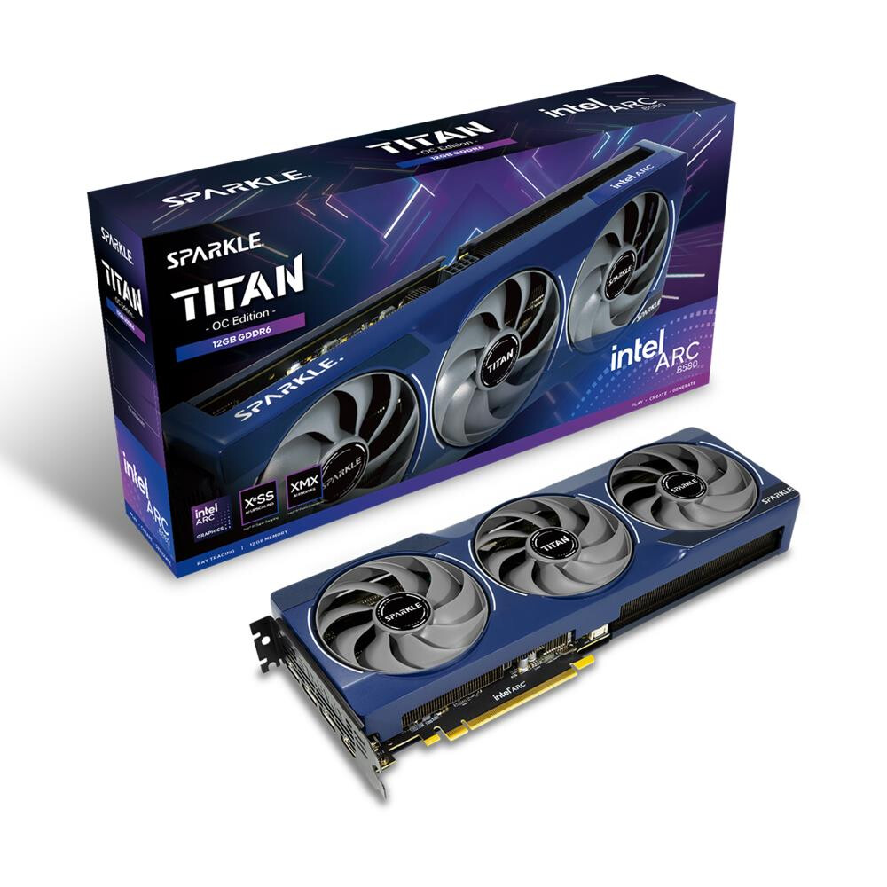 Videokarte Sparkle Arc B580 Titan OC 12 GB GDDR6 - SB580T-12GOC - foto 3
