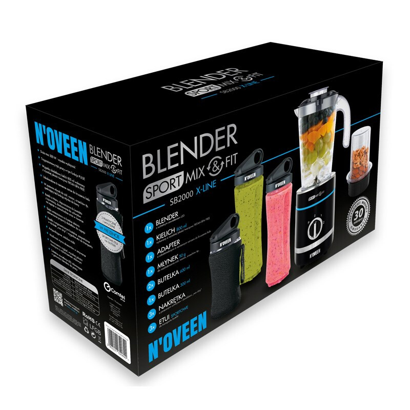 Blenderis Noveen Sport Mix & Fit SB2000 X-LINE Black - foto 8