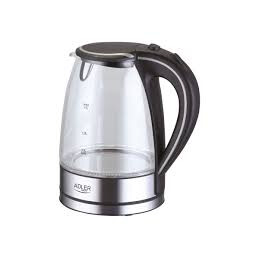 Tējkanna Adler AD 1225 2200 W 1.7 L Stainless steel Glass