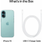 Mobilais tālrunis APPLE IPHONE 16 256GB TEAL (MYEJ3HX/A) - foto 4