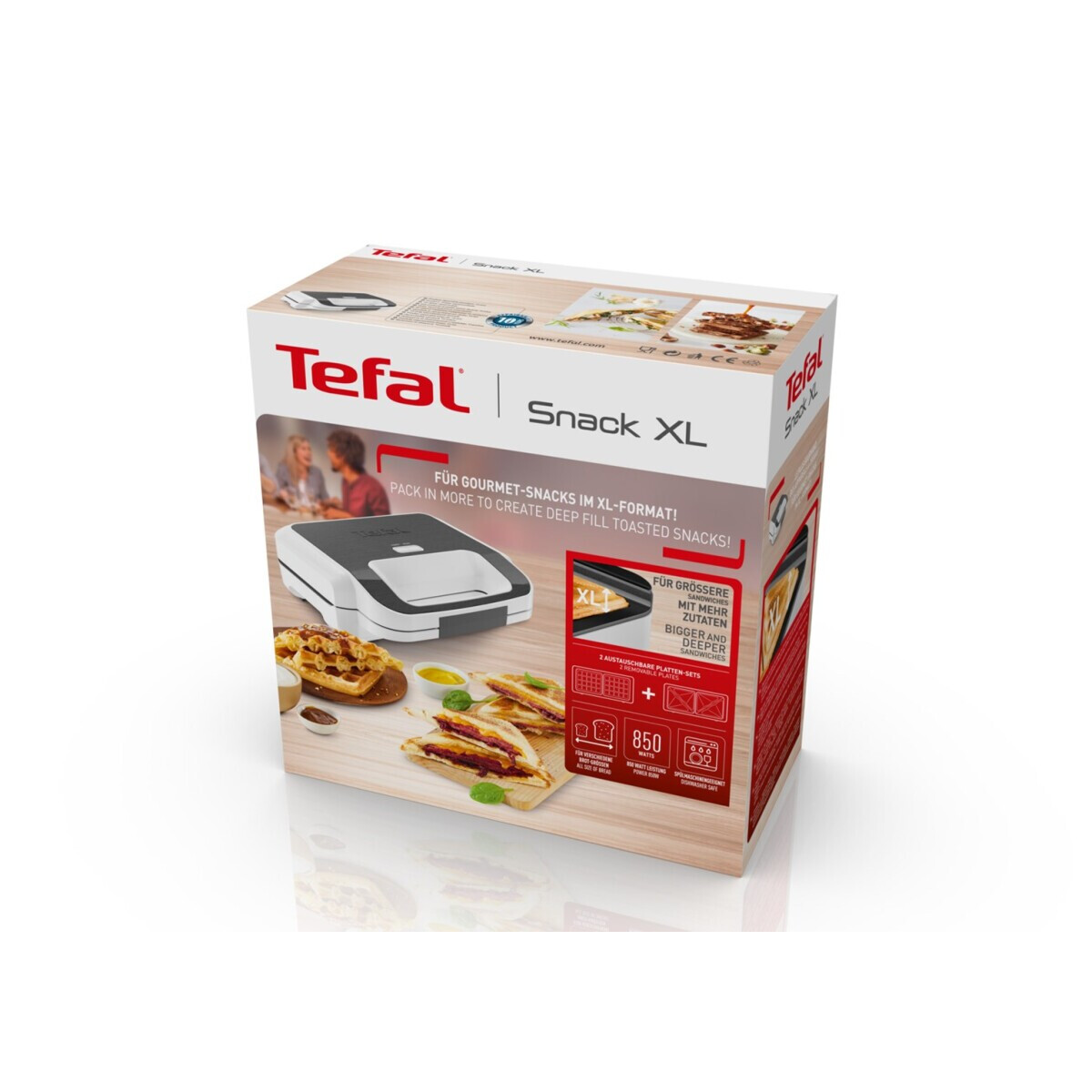 Sviestmaižu gatavotājs Tefal XL SW7011 White, Stainless steel - SW701110 - foto 4
