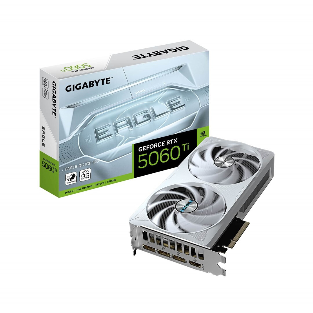 Videokarte GeForce RTX 5060 Ti EAGLE OC ICE 16GB - GV-N506TEAGLEOC ICE-16GD - foto 5