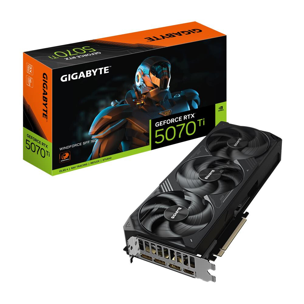 Videokarte GeForce RTX 5070 Ti WINDFORCE SFF 16GB - GV-N507TWF3-16GD - foto 5