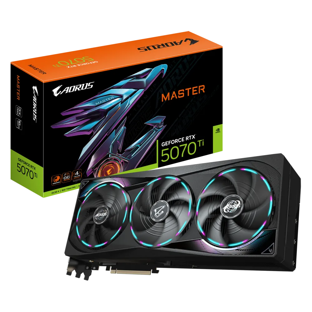 Videokarte Gigabyte Aorus GeForce RTX 5070 Ti Master 16GB GDDR7 - GV-N507TAORUS M-16GD - foto 5