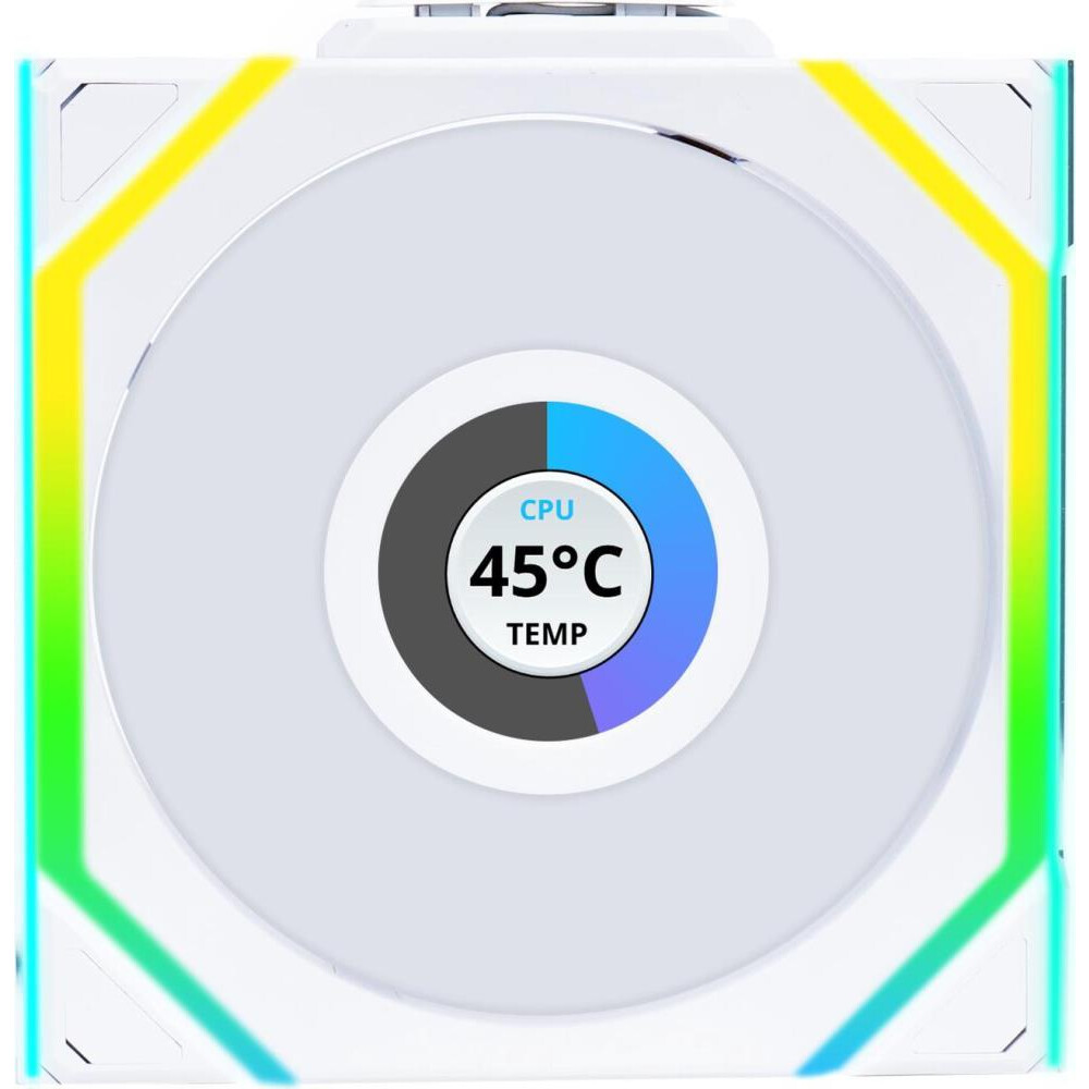 Korpusa ventilators Lian Li UNI FAN SL Wireless LCD 120 (G99.12SLLCD1W1W.00)