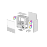 Datoru korpuss DeepCool CH360 Mid Tower (R-CH360-WHAPE3D-G-1)