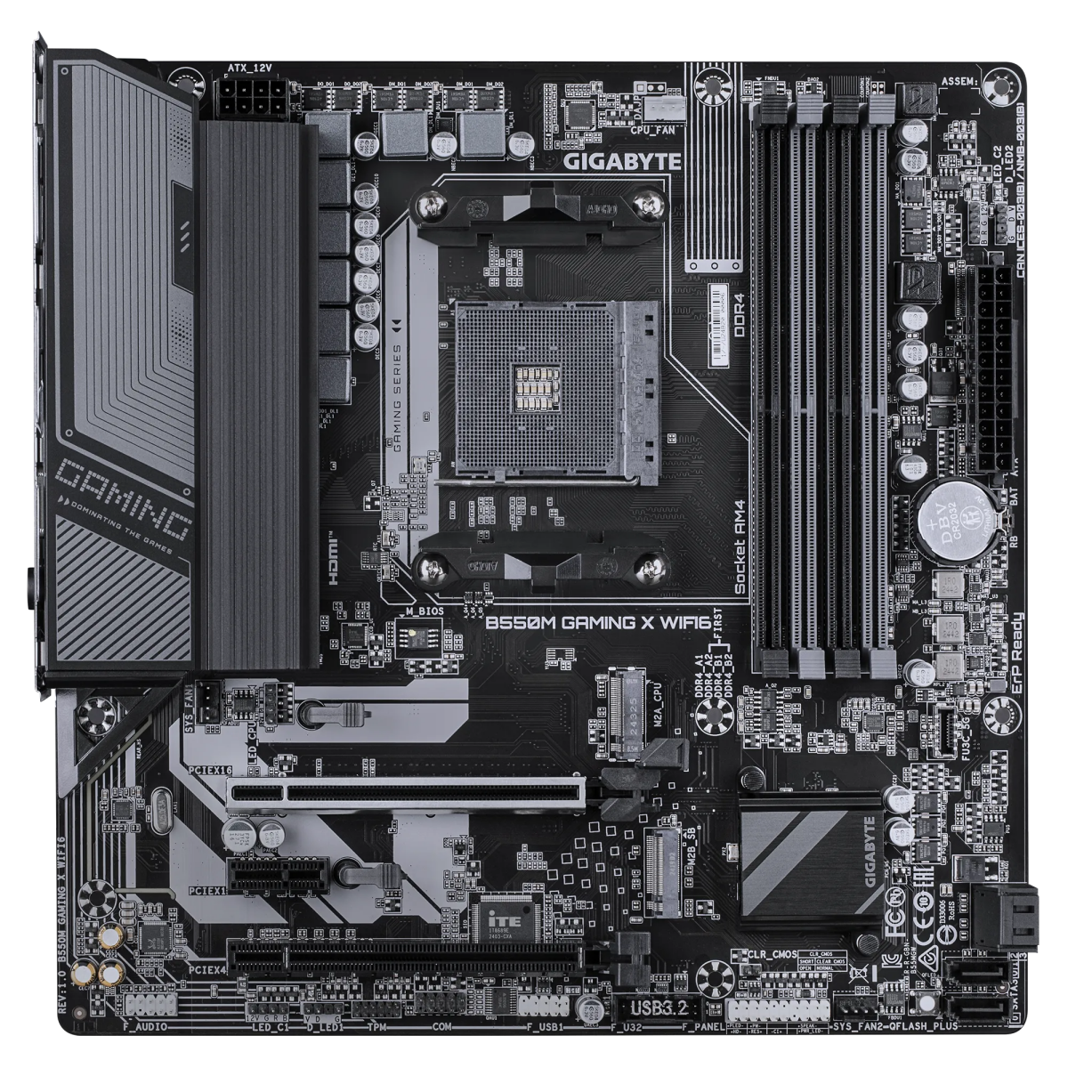 Pamatplate GIGABYTE B550M GAMING X WIFI6