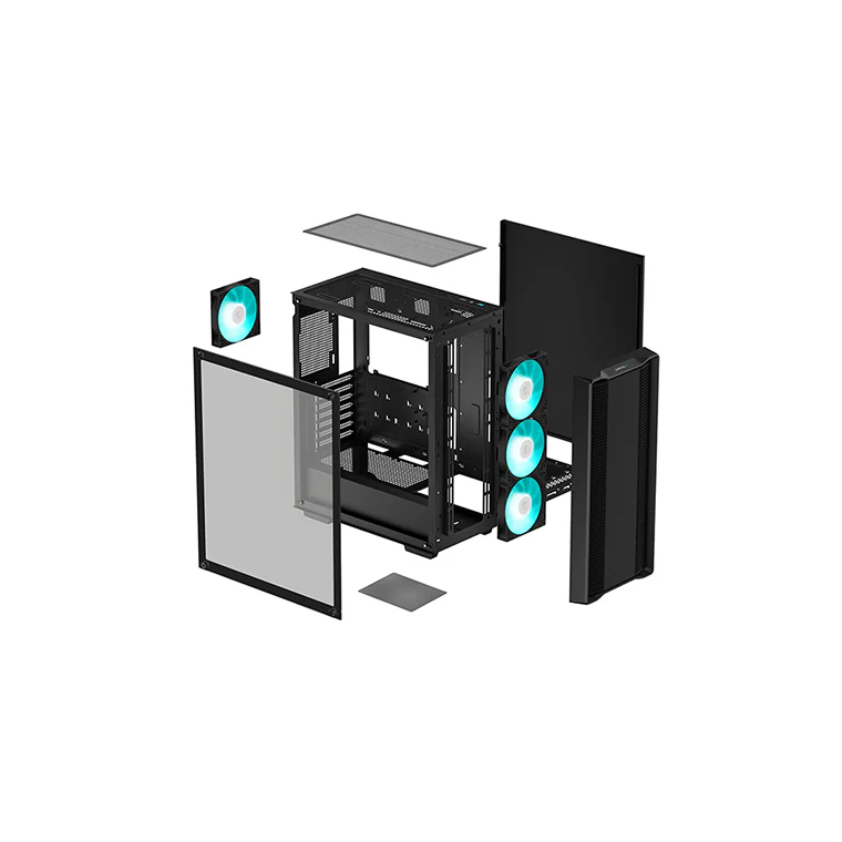 Datora korpuss DeepCool CC560 V2 (R-CC560-BKGAA4-G-2) - foto 4